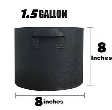 CompactGrow Fabric Bag 1.5 Gallon Size for Herbs, Cuttings & Starter Plants