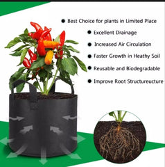 MegaRoot 40 Gallon Grow Bag Heavy-Duty Fabric Planter for Large Roots, Trees & Bulk Vegetable Growing