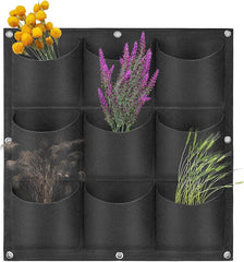 WallGrow 9-Pocket Hanging Grow Bag 24x28 Inch for Herbs, Flowers & Green Walls
