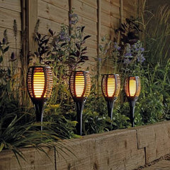 Solar Flame LED Light in Pakistan Light Sensor Activated Outdoor Garden Lamp