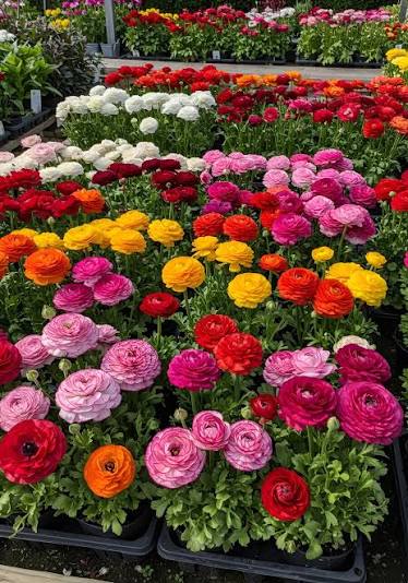 Ranunculus Bulbs  Vibrant Layers of Color for Your Garden