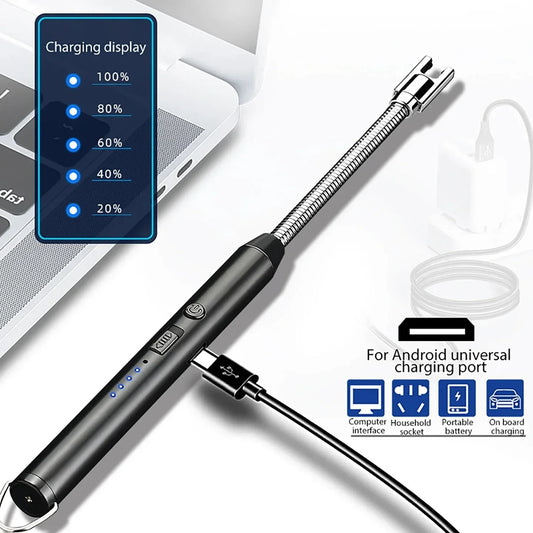 Rechargeable Electric Lighter  Windproof, Flameless & Long-Lasting
