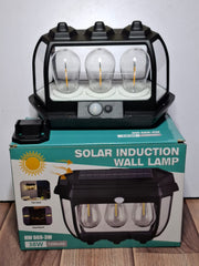 Solar Induction Wall Lamp HW 669-3W (38W | Triple Bulbs | 1200mAh)  Motion Sensor Outdoor Light